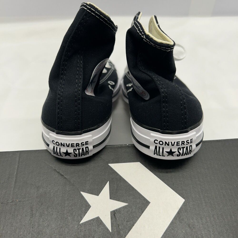 Converse High Tops Chuck Taylor Black/White Men/Boys Size 4.5 Women 6.5 NEW - Picture 6 of 9